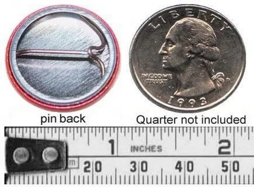 Vista 2 de Pitbulls - Pin de botón de 0.984in, diseño de corazón con texto en inglés "My Pitbull Save Pride Stocking Stuffe".