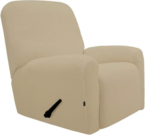 Vista 72 de PureFit Funda elástica para sofá biplaza, funda de sofá suave y antideslizante de jacquard de elastano, protector de muebles lavable con espuma