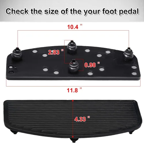 Vista 5 de WATERWICH Insertos delanteros para conductor, reposapiés de piso, compatibles con Harley Davidson Touring Road Glide Electra Glide Heritage Softail
