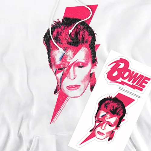 Vista 4 de Sudadera con capucha David Bowie Aladdin Sane Album Art