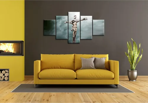 Vista 15 de Arte de Pared Cristiano Símbolo Religioso Cuadro Enmarcado Pintura de Cruz de Cristo Cruces Decoración de Pared Impresión en Lienzo de Cruz Póster
