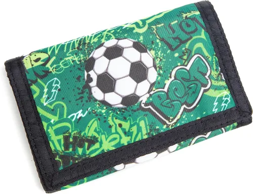 Vista 3 de Billetera para niños y niñas, cartera para niños pequeños, billetera de lona triple para exteriores, para niños y niños, cartera novedosa