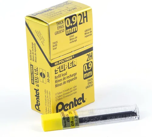 Vista 10 de Pentel Hi-Polymer Super Minas de repuesto, Gris