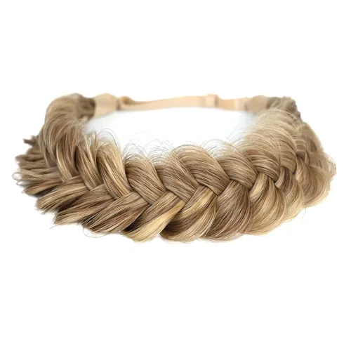 Vista 37 de Diadema Trenzada de 2 Hebras Despeinada Clásica Gruesa Trenzas Anchas Elástica Extensible de Calidad Sintética Diadema Trenzada para Mujeres Niñas