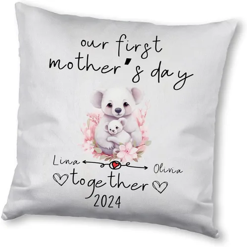 Vista 17 de Happy Mother's Day Koala Design, Personalised Pillow Case Decor for Home, Present for Mom, Grandmother, for Her
