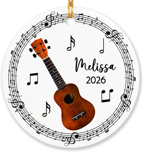 Vista 8 de Adorno de acordeón personalizado de Navidad, adorno de instrumento musical de acordeón para árbol de Navidad 2025, adorno de acordeón regalo