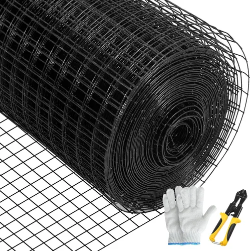 Vista 11 de VEVOR Tela Metálica, 24"x50' y Tamaño de Malla de 1"x1", Alambre Soldado de Acero Galvanizado Recubierto de Vinilo Calibre 16, con unos Alicates