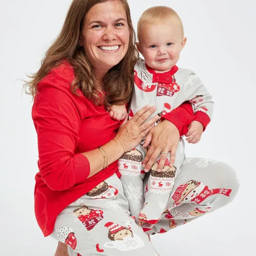 Vista 3 de HonestBaby - Pijama familiar navideña de algodón orgánico