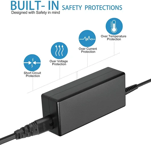 Vista 2 de BestCH Adaptador de CA para Wasabi Mango FHD246HS REAL120 24 1920x1080 2 ms TN LED 120Hz FullHD Gaming Monitor Cable de fuente de alimentación PS
