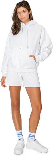 Vista 48 de Cali1850 Cloud Nine - Sudadera con capucha de forro polar para mujer, ajuste relajado, capucha de doble capa, puños y dobladillo acanalados