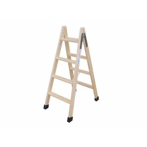 Vista 2 de Escalera plegable de 6 peldaños Plabell Madera 164 x 31/55 cm