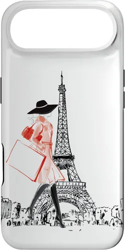 Vista 27 de Vintage Paris Woman - Funda de la Torre Eiffel para iPhone 17