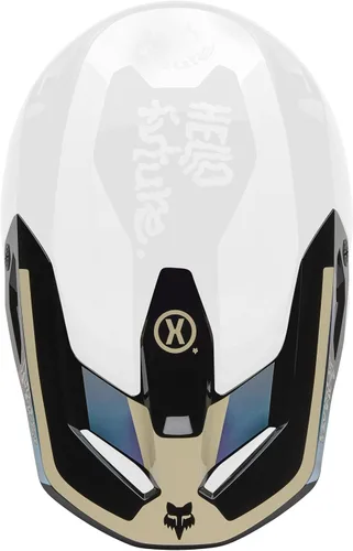 Vista 7 de Fox Racing V1 Casco de Motocross Dirt Bike con Visera, Negro, Pequeño/Mediano