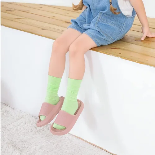Vista 7 de Pantuflas de ducha para niños y niñas, antideslizantes, para verano, playa, piscina