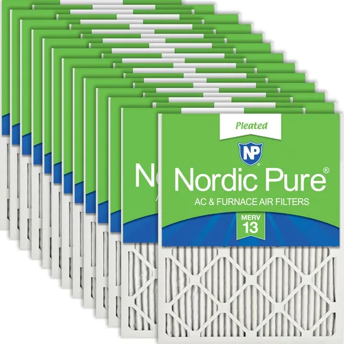 Vista 35 de Nordic Pure 20x20x1 (Tamaño real: 19 1/2 x 19 1/2 x 3/4) Filtros de aire para caldera/aire acondicionado Poly Green MERV 6 – Reduce el polvo
