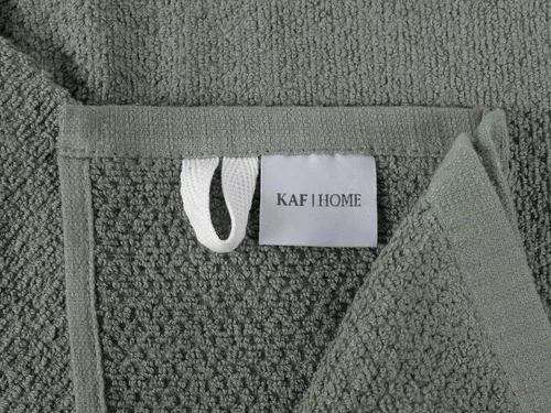 Vista 4 de KAF Home Juego de 4 toallas de cocina de rizo tipo palomita de lujo 20 x 30 pulgadas Paños de cocina 100% algodón (Verde Agave)
