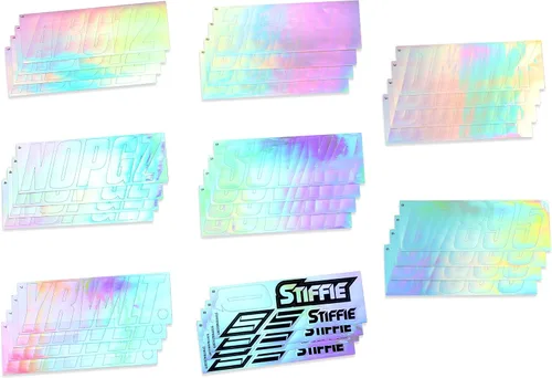 Vista 4 de STIFFIE Shift Chrome 3" Boat & PWC Registration Decals • Etiquetas Adhesivas Letras Números