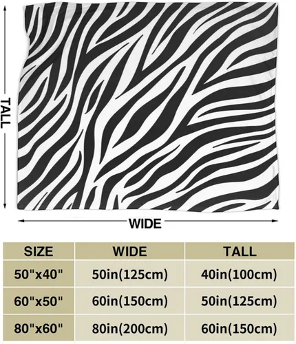 Vista 2 de Manta de microfibra ultrasuave con estampado de cebra, manta de microfibra de lujo para todas las estaciones, manta cálida para ropa de cama, sofá