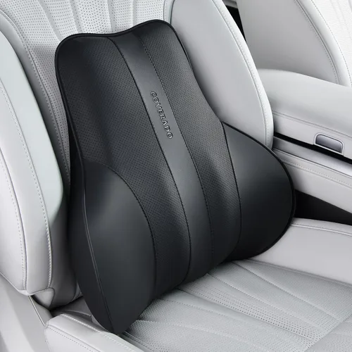 Vista 21 de Coverado Almohada ergonómica para reposacabezas de automóvil, almohada ergonómica de espuma viscoelástica para el cuello del auto para asiento