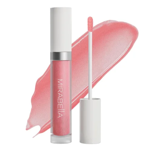 Vista 9 de Mirabella - Brillo de labios Luxe Advanced Formula, brillo labial hidratante no pegajoso con lanolina vegana, aceite de jojoba y vitamina E