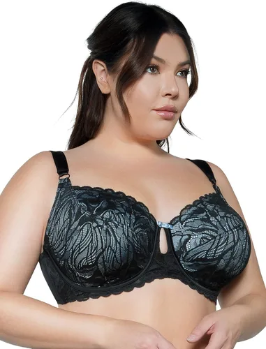 Vista 2 de PARFAIT Charlotte Lace 6922 - Brasier de encaje sin forro para mujer Negro Onyx