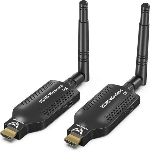 Vista 8 de Receptor HDMI inalámbrico 1080P 500 pies, Plug & Play (solo Rx) Largo alcance de 500 pies, decodificación 4K 1080P, banda dual 2.4G/5.8G