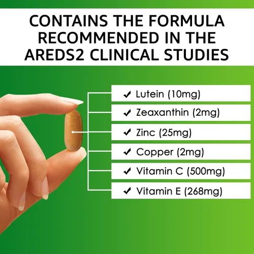 Vista 3 de Vision Defender AMD AREDS2 Vitaminas para los ojos – Fórmula AREDS 2 exacta con luteína y zeaxantina, vitaminas C y E, zinc 25 mg y cobre