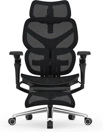 Vista 11 de FlexiSpot Sentinel-Pro - Silla ergonómica para juegos con reposabrazos 7D de doble ala adaptable lumbar 7D 145° 4 posiciones, respaldo ajustable