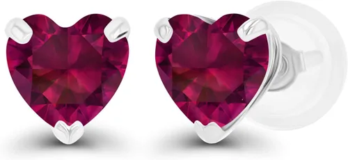 Vista 27 de Aretes de plata de ley 925 maciza chapados en oro de 0.197 in con piedra natal genuina para mujer, aretes de tuerca con piedras preciosas Amatista