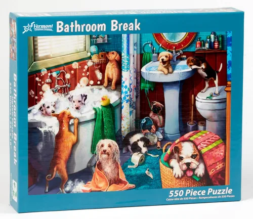 Vista 2 de Vermont Christmas Company Rompecabezas de descanso de baño de 550 piezas