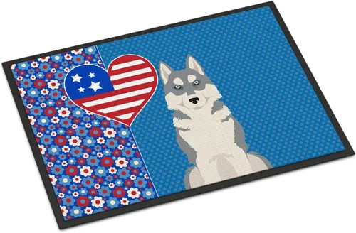 Vista 129 de Caroline's Treasures WDK5119JMAT Airedale Terrier USA - Tapete para interiores o exteriores, 24 x 36 pulgadas, tapete para puerta delantera