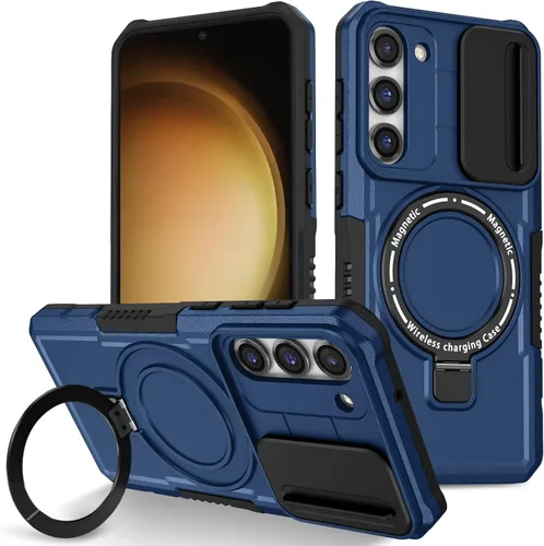 Vista 31 de Funda magnética para Samsung Galaxy Note 20 Ultra, soporte para teléfono, funda protectora mate a prueba de golpes, funda protectora para teléfono