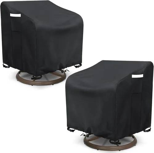 Vista 10 de AKEfit Fundas para sillas Adirondack para patio, paquete de 2 unidades, para sillas impermeables de hasta 29 pulgadas de ancho x 30 pulgadas