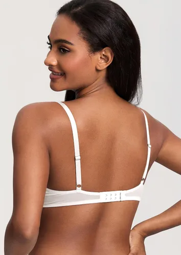 Vista 4 de DOBREVA Brasier push up para mujer, con encaje, cobertura completa, con relleno, con aros, añade 1.5 tazas