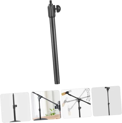 Vista 2 de Telescoping Mic Stand Extension Boom Pole with Screw Head Adapter Metal Microphone Arm Compatible with Various Mic Brands Easy to Install for Studio