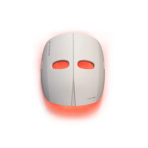 Vista 9 de TheraFace Therabody Mask Glo - Mascarilla LED inalámbrica para el cuidado de la piel con luz roja/azul/infrarroja y masaje relajante para el cuero