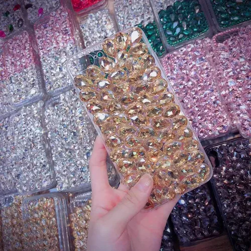 Vista 2 de Funda para Moto G Pure,Moto G Pure Funda 3D hecha a mano con piedras impresionantes de cristal con purpurina para Motorola Moto G Pure 2021
