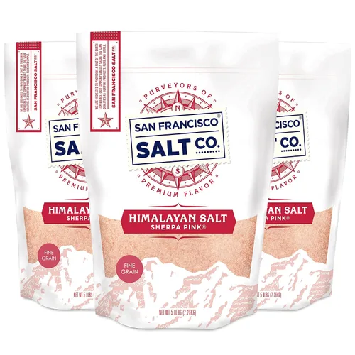 Vista 9 de Sherpa Pink Sal del Himalaya – Grano fino, 2 libras. Totalmente natural, sin gluten, sin aditivos Perfecto para cocinar y recetas diarias