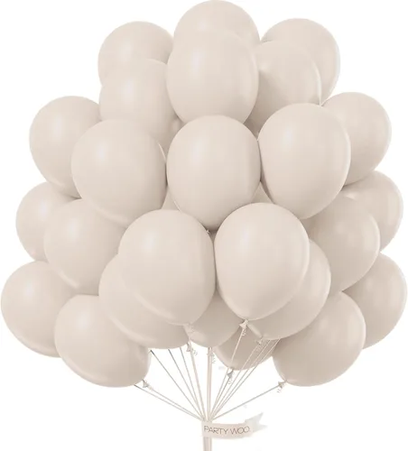 Vista 177 de PartyWoo - Globos de color albaricoque retro, 120 unidades de 5 pulgadas, de látex, para arco de globos, decoración de fiesta y de cumpleaños