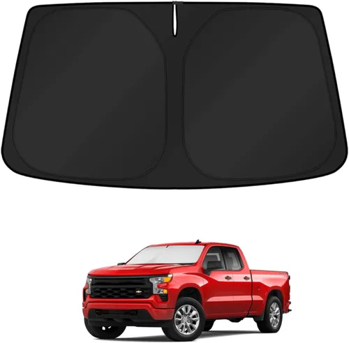 Vista 237 de KUST - Parasol plegable para parabrisas para BMW X1 E84, accesorios 2011 2012 2013 2014 2015, protector de visera de sol ajustable que bloquea