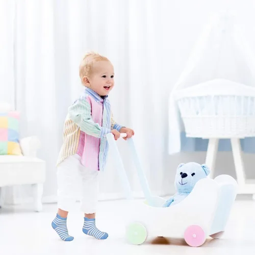 Vista 2 de Tphon Calcetines antideslizantes para niños pequeños con agarre, 12 pares de calcetines antideslizantes para niños y niñas de 1 a 7 años