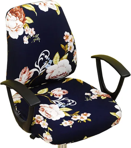Vista 13 de XNN Funda para silla de oficina de computadora, fundas universales elásticas para sillas giratorias (A)