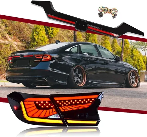 Vista 10 de T T-ABC Nuevas luces compatibles con Honda Accord 2018-2025, LX EX EXL Sport Touring Hybrid Faro delantero delantero de 10ª generación Accesorios