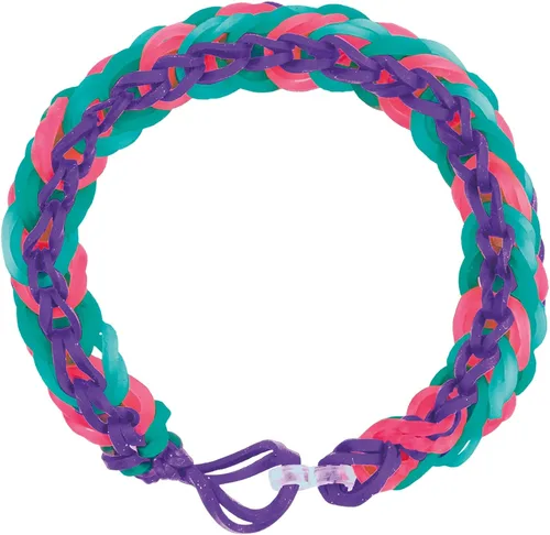 Vista 7 de Cra Z Art Cra-Z-Loom Ultimate Tub 8000 bandas de goma sin látex y 100 clips en "S" para hacer manualidades en colores llamativos y brillantes