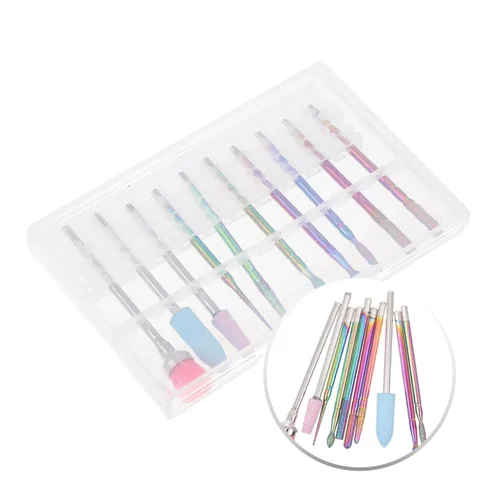 Vista 5 de Beavorty 1 Unidades de Pulidor de Uñas Kit de Manicura Rusa Accesorios de Limpieza Limas de Uñas para Uñas Naturales Kit de Cutícula Bits