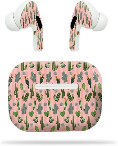 Vista 7 de MightySkins - Funda protectora de vinilo compatible con Apple Airpods Pro, diseño azul bebé, protectora, duradera y única, fácil de aplicar, quitar