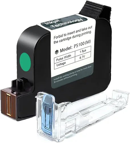 Vista 17 de Phezer Cartucho de tinta solvente de secado rápido original de repuesto PS100 impresora de inyección de tinta portátil y mini impresora de inyección
