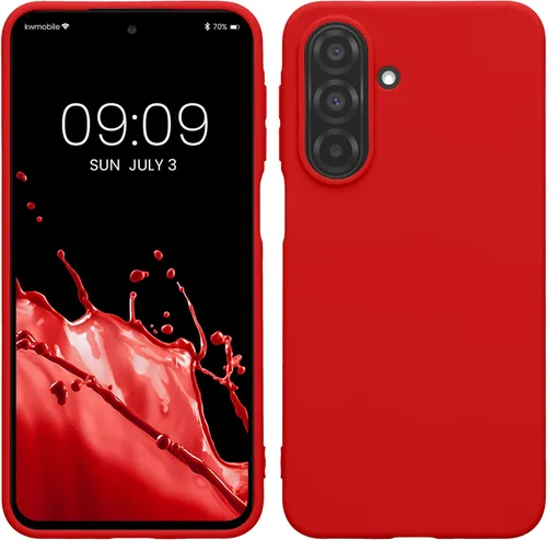 Vista 252 de kwmobile Funda compatible con Samsung Galaxy A12 - Funda protectora de silicona TPU suave y delgada - Azul Báltico