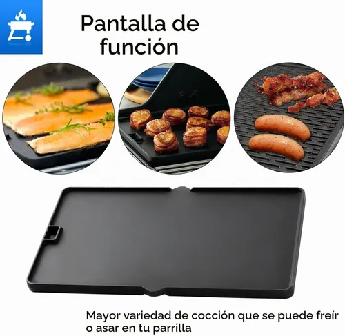 Vista 5 de 7404 Piezas de repuesto de plancha para Weber Summit 400 600 Series de hierro fundido reversible para parrilla S-470 S-670 E-470 E-670 E-670 E-420