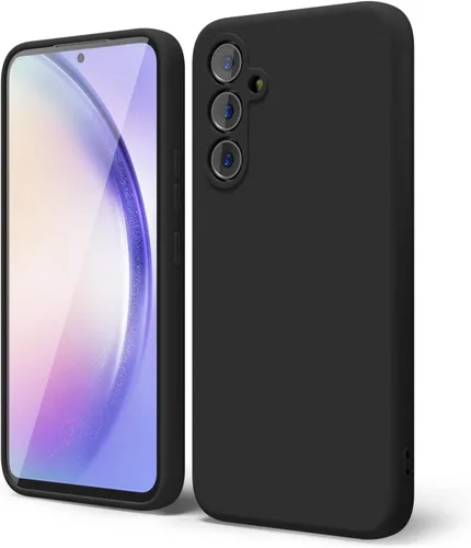 Vista 254 de oakxco Funda para teléfono Samsung Galaxy A12 con agarre de silicona líquida, linda delgada fina suave cubierta de gel de goma TPU lisa para mujeres